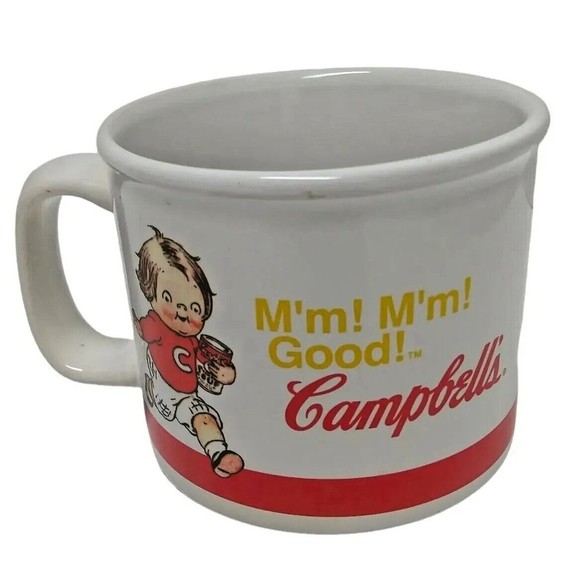 2004 Campbell’s Kids Tomato Soup Coffee Mug Football M’m! M’m! Good! - Picture 1 of 8